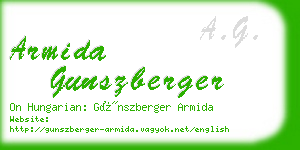 armida gunszberger business card